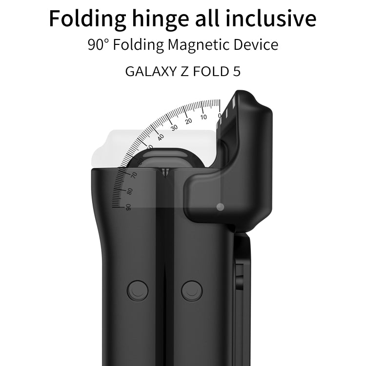 For Samsung Galaxy Z Fold5 GKK Integrated Folding Armored Shell PC Phone Case(Black) - Galaxy Z Fold5 Cases by GKK | Online Shopping UK | buy2fix