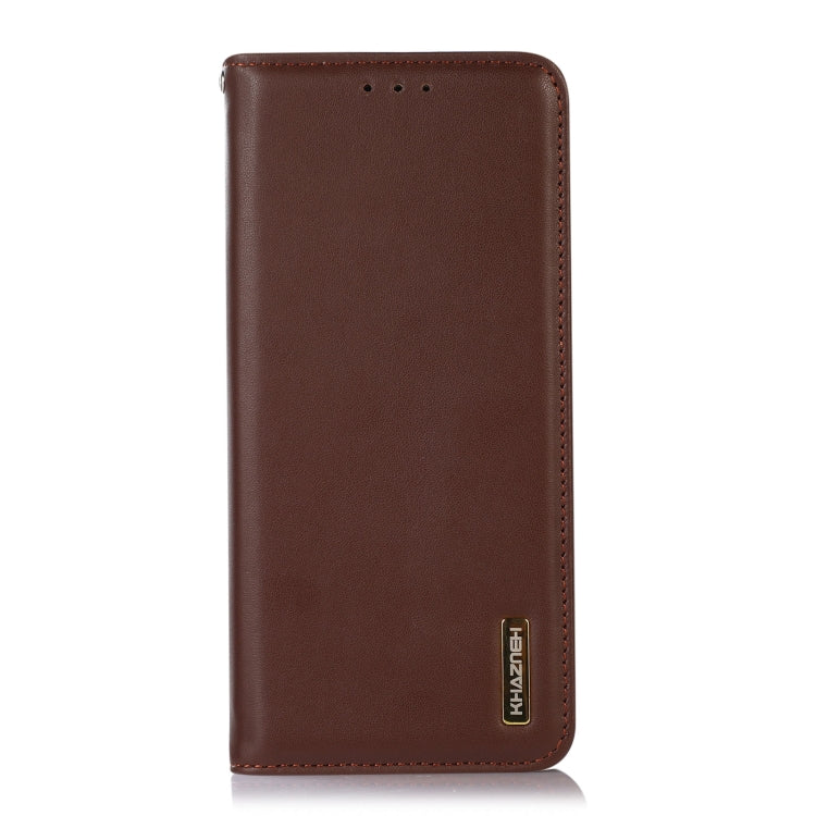 For Nothing Phone 2 KHAZNEH Nappa Top Layer Cowhide Leather Phone Case(Brown) - More Brand by buy2fix | Online Shopping UK | buy2fix