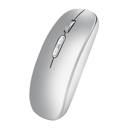 HXSJ M103 1600DPI 2.4GHz Wireless Rechargeable Mouse(Silver) - Wireless Mice by HXSJ | Online Shopping UK | buy2fix