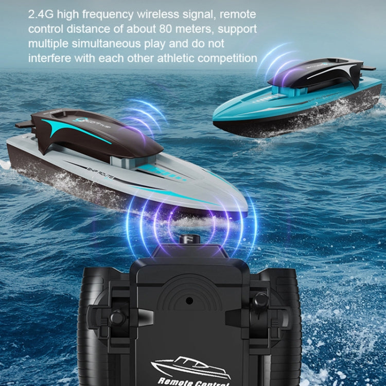 LS-XDU/RC B5 High Speed Remote Control Toy Boat with Colorful Light(Silver) - RC Boats by buy2fix | Online Shopping UK | buy2fix