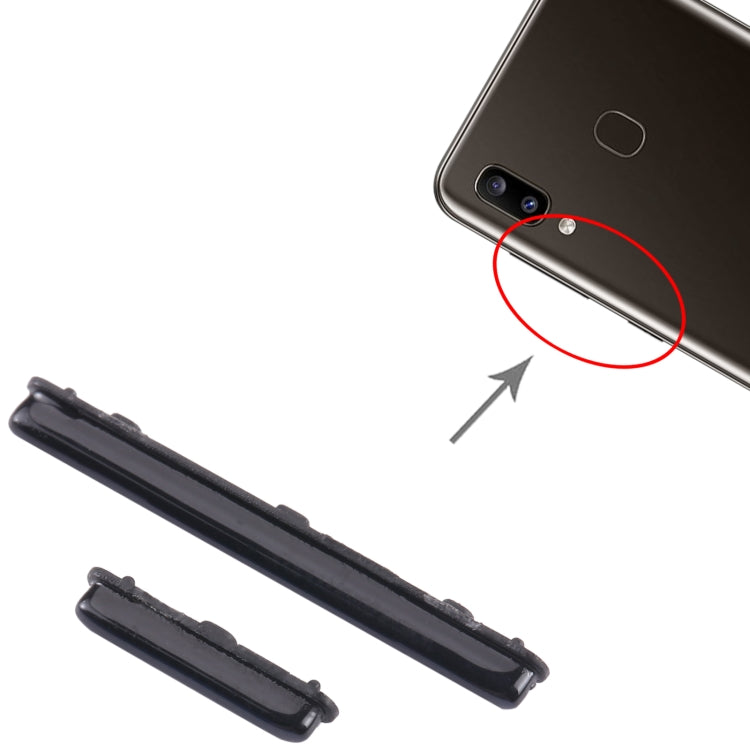 For Samsung Galaxy A30 SM-A305 10pcs Power Button + Volume Control Button(Black) - Home key & Side Key by buy2fix | Online Shopping UK | buy2fix