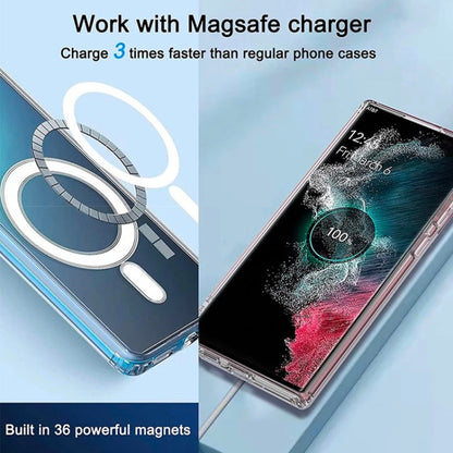 For Google Pixel 8 Transparent MagSafe Magnetic PC + TPU Phone Case - Google Cases by buy2fix | Online Shopping UK | buy2fix