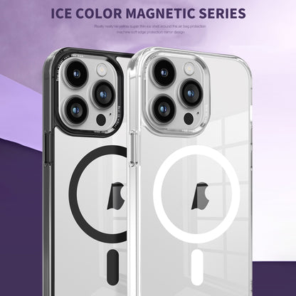 For iPhone 14 Ice Color Magnetic Series PC + Acrylic Magsafe Phone Case(Far Peak Blue) - iPhone 14 Cases by buy2fix | Online Shopping UK | buy2fix