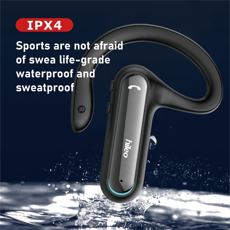 Hileo Hi90 TWS Wireless Bluetooth IPX4 Waterproof Earphone(Black) - Sport Earphone by Hileo | Online Shopping UK | buy2fix