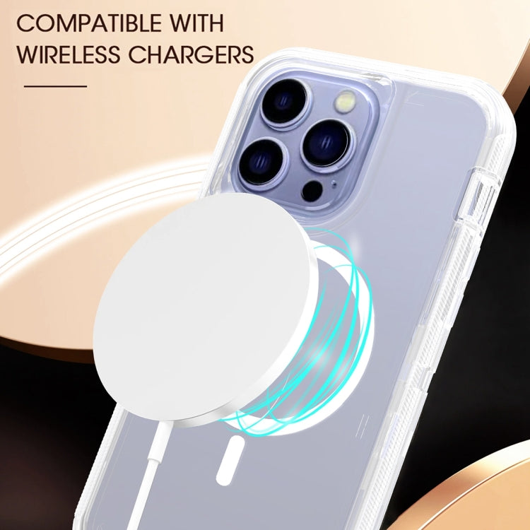 For iPhone 13 Pro Shockproof MagSafe Magnetic Phone Case(Transparent) - iPhone 13 Pro Cases by buy2fix | Online Shopping UK | buy2fix