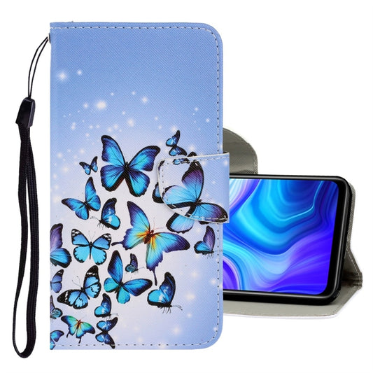 For Xiaomi Redmi 9A 3D Colored Drawing Horizontal Flip PU Leather Case with Holder & Card Slots & Wallet(Multiple Butterflies) - Xiaomi Cases by buy2fix | Online Shopping UK | buy2fix