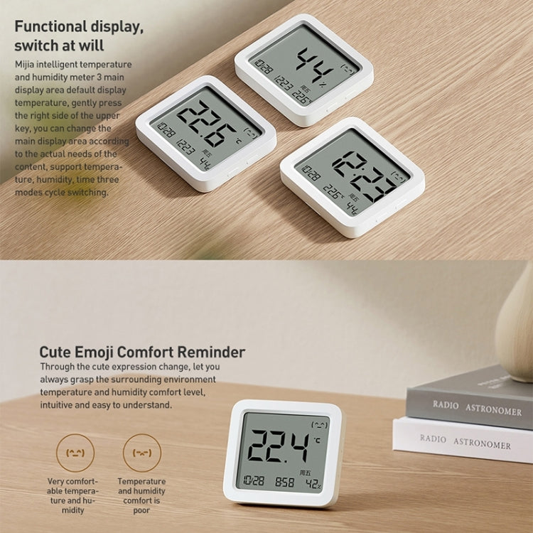 Original Xiaomi Mijia Smart Bluetooth Digital Thermometer Hygrometer 3(White) - Indoor Thermometer by Xiaomi | Online Shopping UK | buy2fix