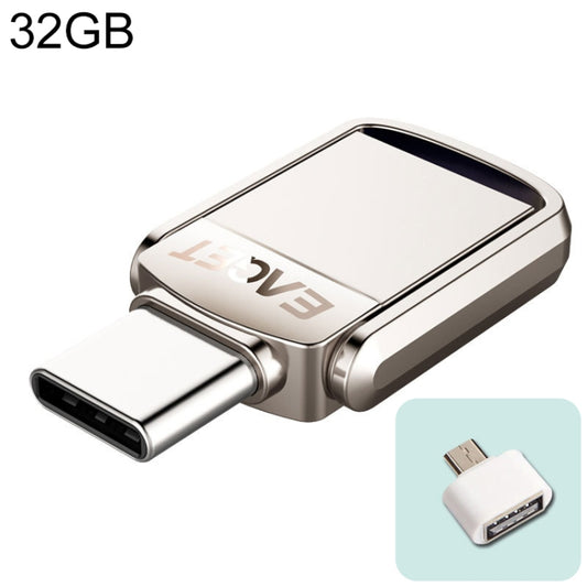 EAGET 32G USB 3.1 + Type-C / USB-C Interface Metal Twister Flash U Disk, with Micro USB OTG Adapter - Computer & Networking by EAGET | Online Shopping UK | buy2fix