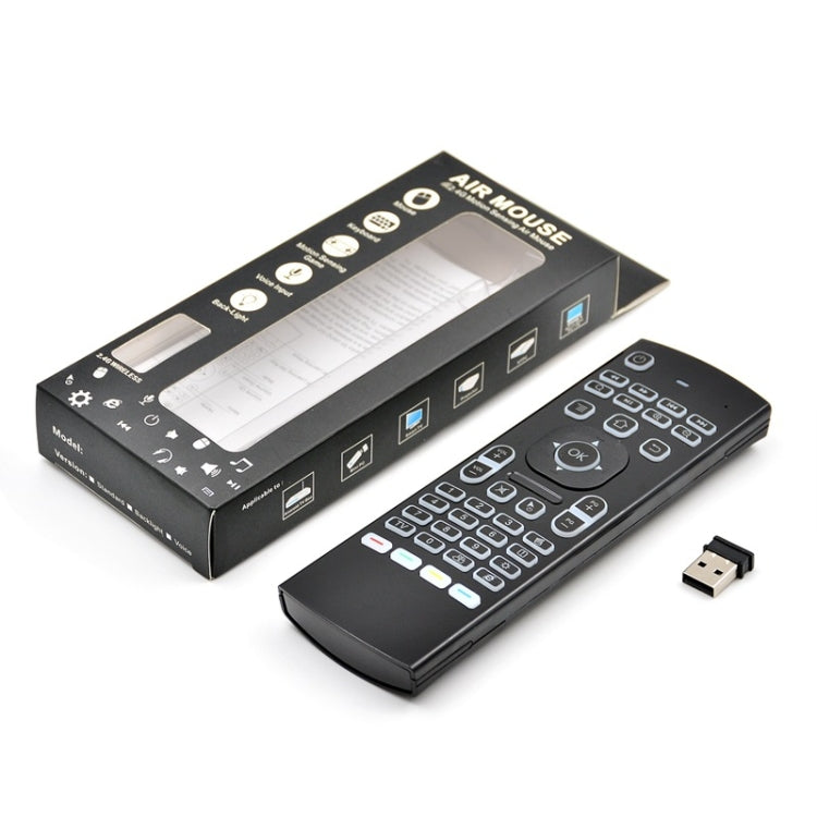 MX3 2.4GHz Fly Air Mouse LED Backlight Wireless Keyboard Remote Control with Gyroscope for Android TV Box / PC - MINI PC Accessories & Gadgets by buy2fix | Online Shopping UK | buy2fix