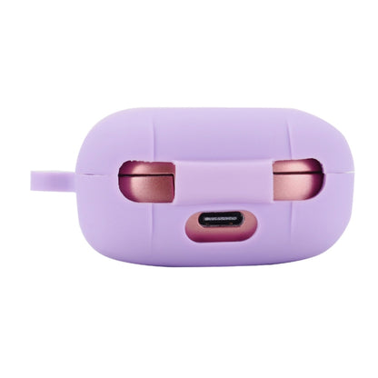 Anti-fall Silicone Earphone Protective Case with Hook For Samsung Galaxy Buds Live/ Buds2 / Buds Pro / Buds2 Pro (Purple) - Samsung Earphone Case by buy2fix | Online Shopping UK | buy2fix