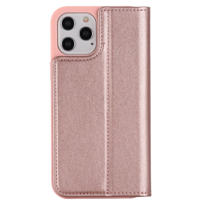 For iPhone 12 Pro Max GEBEI PU+TPU Horizontal Flip Protective Case with Holder & Card Slots(Rose Gold) - iPhone 12 Pro Max Cases by GEBEI | Online Shopping UK | buy2fix