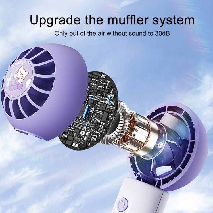 MF062 Mini Handheld Lollipop Electric Fan (Orange) - Consumer Electronics by buy2fix | Online Shopping UK | buy2fix