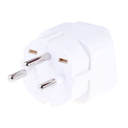 Portable Universal Socket to Israel Plug Power Adapter Travel Charger (White) - Consumer Electronics by buy2fix | Online Shopping UK | buy2fix