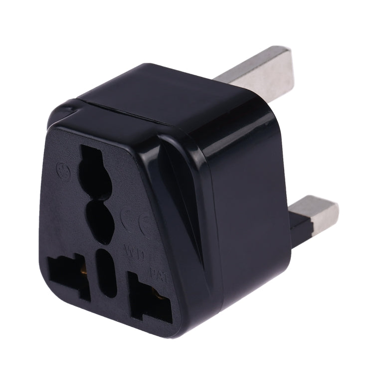 Portable Universal Socket to UK Plug Power Adapter Travel Charger (Black) - Consumer Electronics by buy2fix | Online Shopping UK | buy2fix