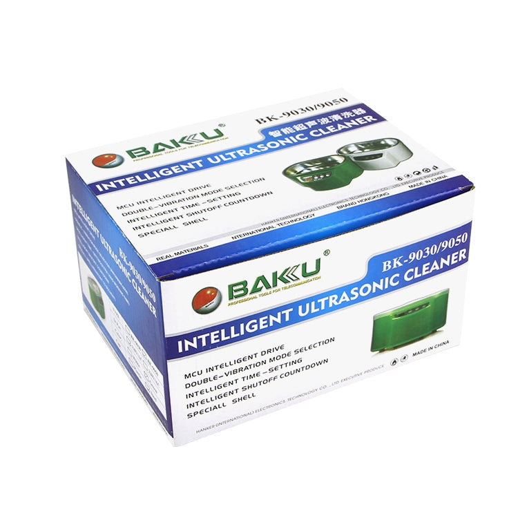 BAKU BK-9050 30W / 50W Adjustable 0.6L LCD Display Ultrasonic Cleaner, AC 220V(Green) - Home & Garden by BAKU | Online Shopping UK | buy2fix