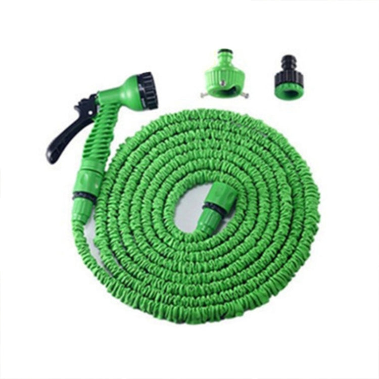 12.5-37.5m Telescopic Pipe Expandable Magic Flexible Garden Watering Hose with Spray Gun Set (Green) - Watering & Irrigation by buy2fix | Online Shopping UK | buy2fix