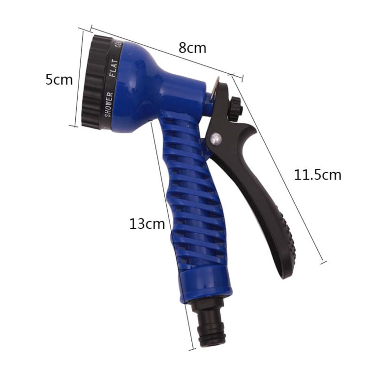 12.5-37.5m Telescopic Pipe Expandable Magic Flexible Garden Watering Hose with Spray Gun Set (Blue) - Watering & Irrigation by buy2fix | Online Shopping UK | buy2fix