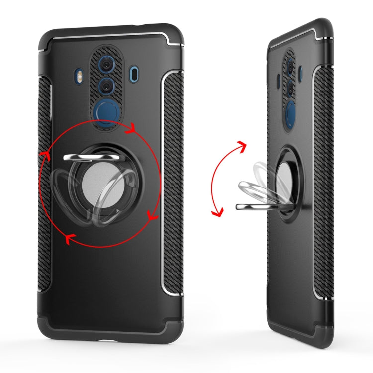Magnetic 360 Degree Rotation Ring Holder Armor Protective Case for Huawei Mate 10 Pro (Black) - Mobile Accessories by buy2fix | Online Shopping UK | buy2fix