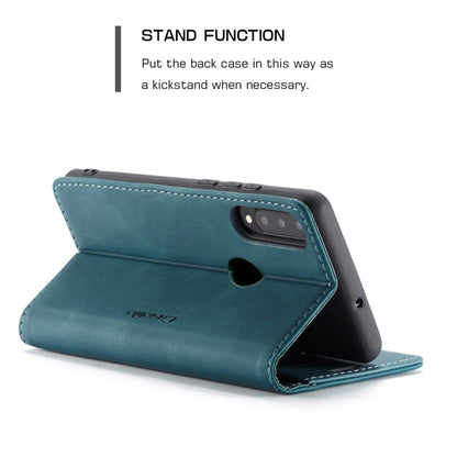CaseMe-013 Multifunctional Retro Frosted Horizontal Flip Leather Case for Huawei P30 Lite, with Card Slot & Holder & Wallet (Blue) - Huawei Cases by CaseMe | Online Shopping UK | buy2fix