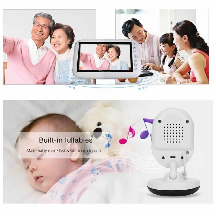 BM-SP820 2.4 inch LCD 2.4GHz Wireless Surveillance Camera Baby Monitor with 7-IR LED Night Vision, Two Way Voice Talk(White) - Security by buy2fix | Online Shopping UK | buy2fix