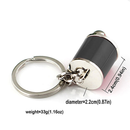 Six-speed Manual Shift Gear Keychain Key Ring Holder(Black) - Key Rings by buy2fix | Online Shopping UK | buy2fix