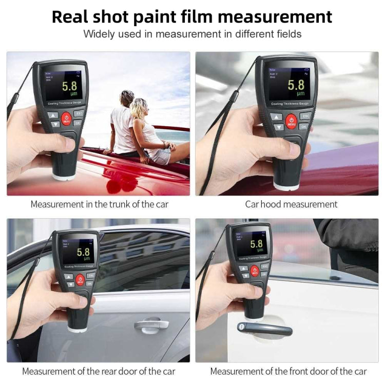 BENETECH GT2100 Digital Anemometer Coating Thickness Gauge Color Screen Car Paint Thickness Tester Meter - Coating Thickness Gauge by BENETECH | Online Shopping UK | buy2fix