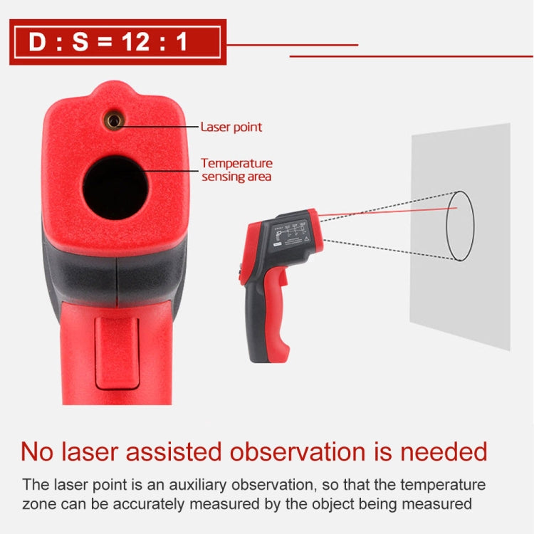 Wintact WT900 -50 Degree C~950 Degree C Handheld Portable Outdoor Non-contact Digital Infrared Thermometer - Thermostat & Thermometer by Wintact | Online Shopping UK | buy2fix