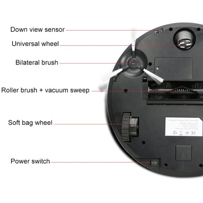 FD-3RSW(IIC)CS 1000Pa Large Suction Smart Household Vacuum Cleaner Clean Robot - Consumer Electronics by buy2fix | Online Shopping UK | buy2fix