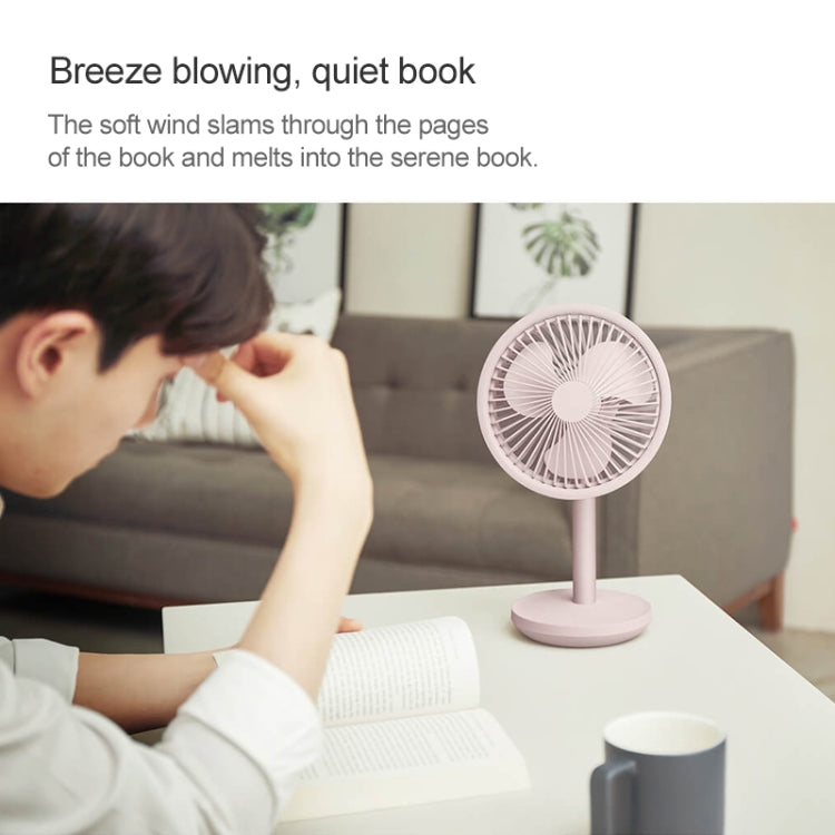 Original Xiaomi Youpin SOLOVE USB Charging Desktop Electric Fan Dormitory Office Mini Fan, with 3 Speed Control(Pink) - Electric Fans by Xiaomi | Online Shopping UK | buy2fix