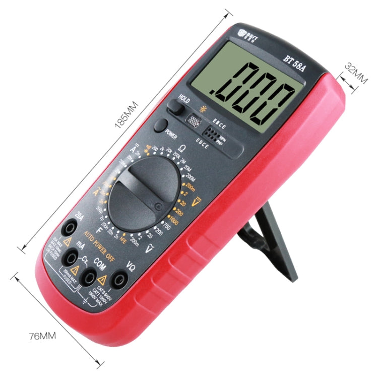 Repair Tools for Mobile & Tablet, BEST-58A Multi Function Digital Multimeter - Current & Voltage Tester by BEST | Online Shopping UK | buy2fix