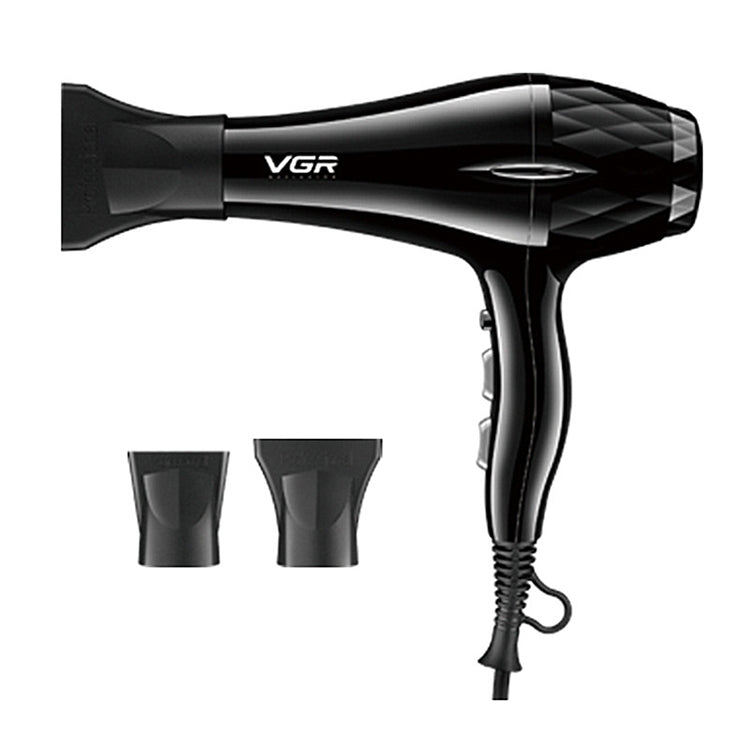 VGR V-413 2200W Negative Ion Hair Dryers with 6 Gear Adjustment, Plug Type: EU Plug (Black) - Hair Dryers & Accessories by VGR | Online Shopping UK | buy2fix