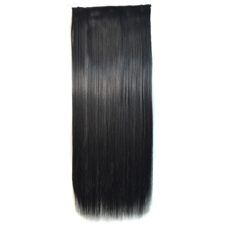 1# One-piece Seamless Five-clip Wig Long Straight Wig Piece - Wigs by buy2fix | Online Shopping UK | buy2fix
