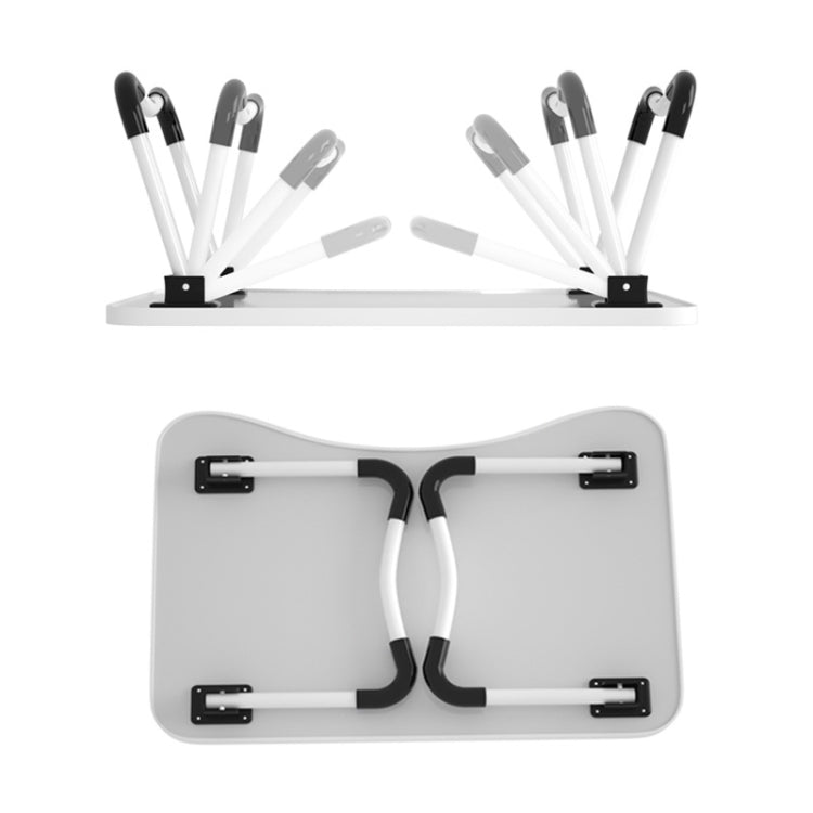 W-shaped Non-slip Legs Pattern Adjustable Folding Portable Laptop Desk with Card Slot (Snowman) - Computer & Networking by buy2fix | Online Shopping UK | buy2fix