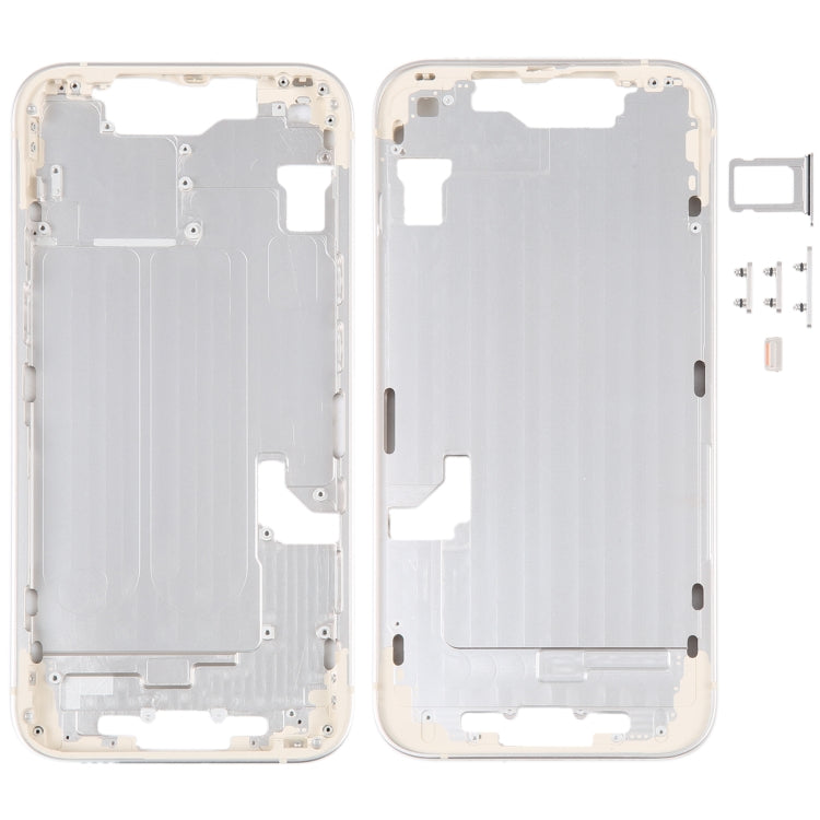 For iPhone 14 Middle Frame with Side Keys (Gold) - Repair & Spare Parts by buy2fix | Online Shopping UK | buy2fix