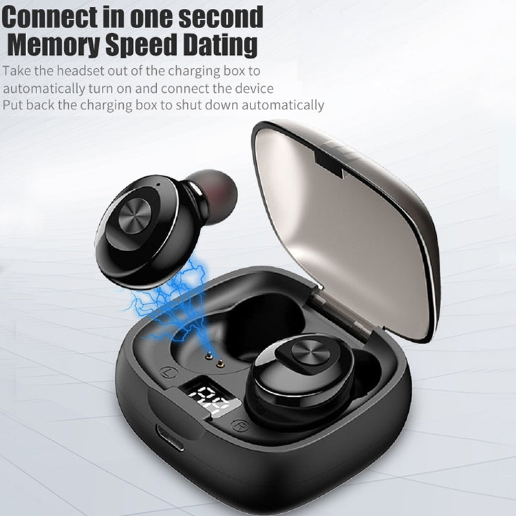 XG-8 TWS Digital Display Touch Bluetooth Earphone with Magnetic Charging Box(White) - TWS Earphone by buy2fix | Online Shopping UK | buy2fix