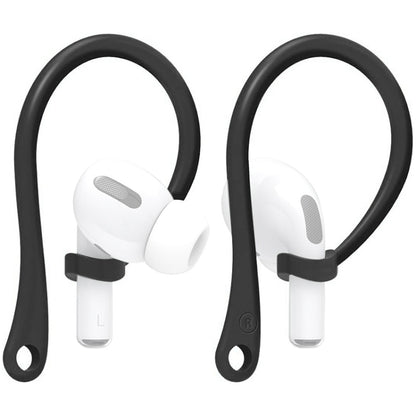 For AirPods 1 / 2 / Pro Anti-lost Silicone Earphone Ear-hook(Black) - Apple Accessories by buy2fix | Online Shopping UK | buy2fix