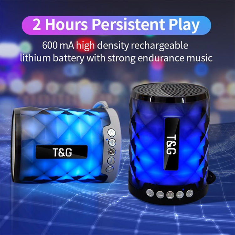 T&G TG155 Bluetooth 4.2 Mini Portable Wireless Bluetooth Speaker with Colorful Lights(Blue) - Mini Speaker by T&G | Online Shopping UK | buy2fix