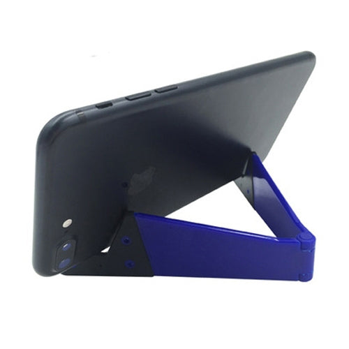 V Shape Universal Mobile Phone Tablet Bracket Holder (Dark Blue) - Desktop Holder by buy2fix | Online Shopping UK | buy2fix