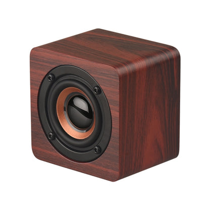 Q1 Wooden Mini Portable Mega Bass Wireless Bluetooth Speaker(Red) - Mini Speaker by buy2fix | Online Shopping UK | buy2fix