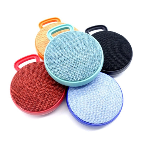 A01L Cloth Texture Round Portable Mini Bluetooth Speaker, Support Hands-free Call & TF Card(Blue) - Mini Speaker by buy2fix | Online Shopping UK | buy2fix