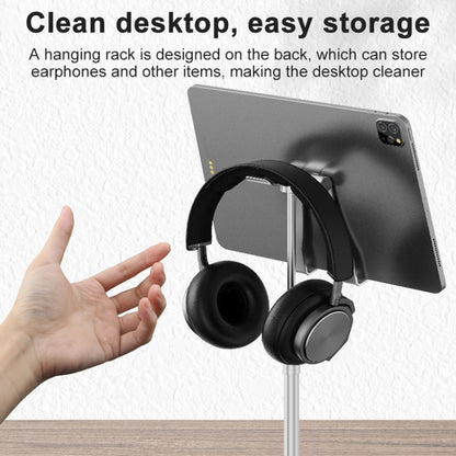 R-JUST PB03 Lifting / Angle Adjustable Multi-function Headset / Tablet / Mobile Phone Holder, Suitable for Devices Under 12.9 inch - Desktop Holder by R-JUST | Online Shopping UK | buy2fix