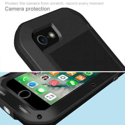 LOVE MEI for  iPhone 7 Professional and Powerful Dustproof Shockproof Anti-slip Metal Protective Case(Black) - Apple Accessories by LOVE MEI | Online Shopping UK | buy2fix