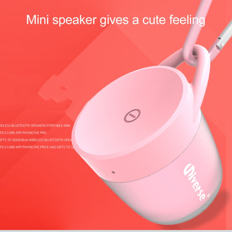 Universe XHH-T502 Portable Loudspeakers Mini Wireless Bluetooth V4.2 Speaker, Support Hands-free / Support TF Music Player(Pink) - Mini Speaker by buy2fix | Online Shopping UK | buy2fix