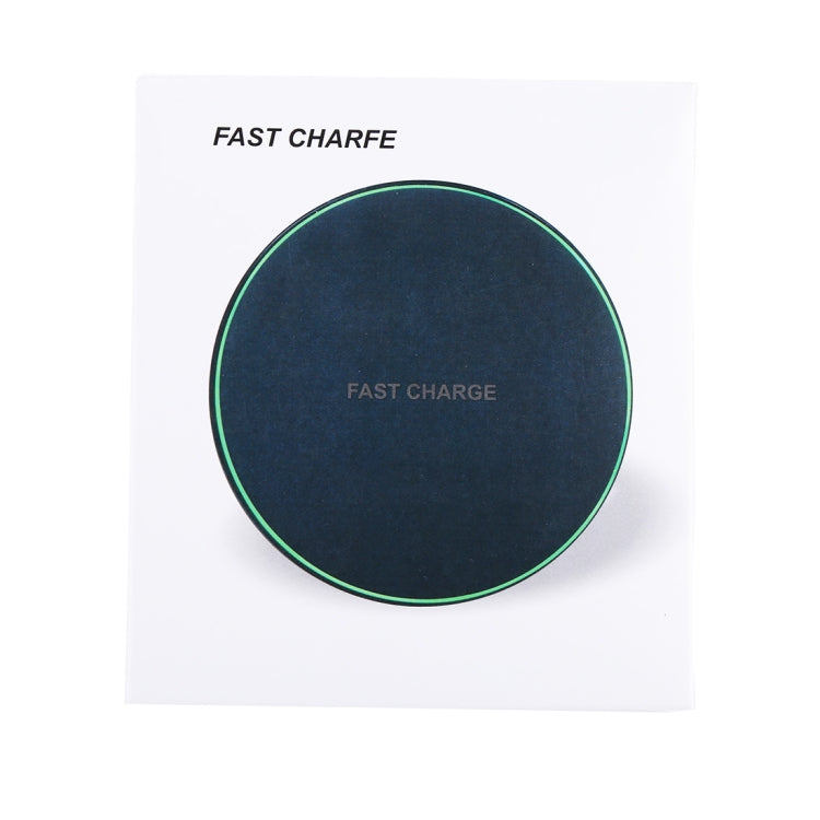 DC 9V 1.67A / 5V 1A Universal Round Shape Qi Standard Fast Wireless Charger with Indicator Light - Apple Accessories by buy2fix | Online Shopping UK | buy2fix