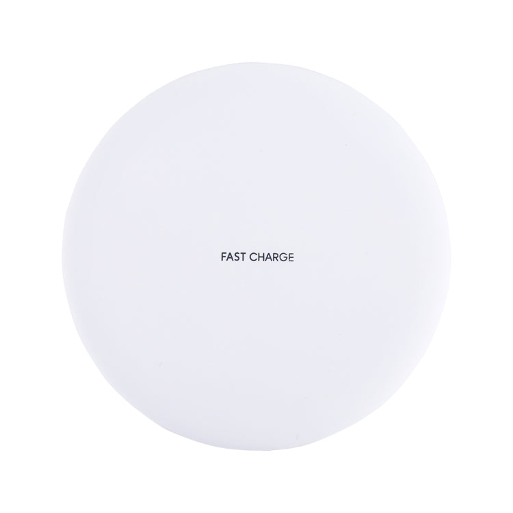 9V 1A / 5V 1A Universal Round Shape Fast Qi Standard Wireless Charger(White) - Wireless Charger by buy2fix | Online Shopping UK | buy2fix