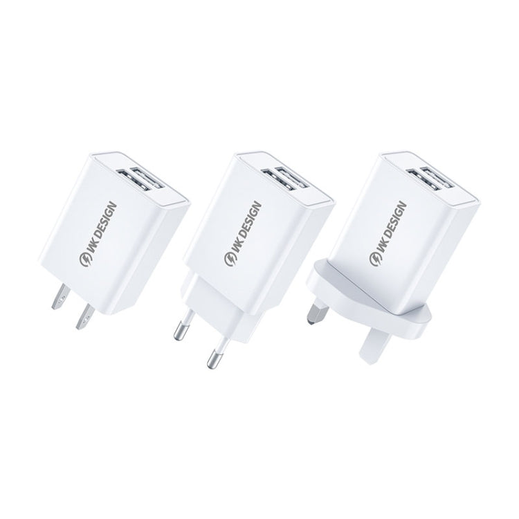 WK WP-U119 10W Dual USB Ports Travel Charger Power Adapter, US Plug - Apple Accessories by WK | Online Shopping UK | buy2fix