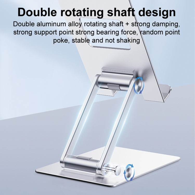 R-JUST SJ33 Aluminum Alloy Folding Phone / Tablet Stand(Grey) - Desktop Holder by R-JUST | Online Shopping UK | buy2fix