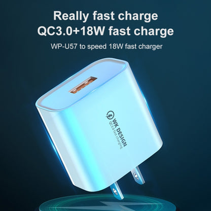 WK WP-U57 Max 18W Maxspeed QC3.0 Fast Charger (US Plug) - Apple Accessories by WK | Online Shopping UK | buy2fix