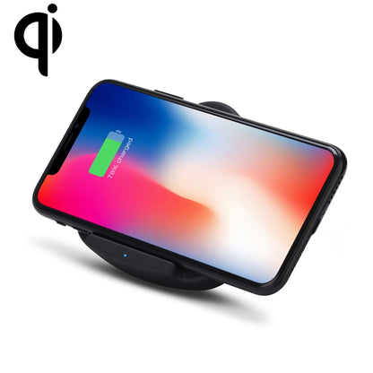 QK11 10W ABS + PC Fast Charging Qi Wireless Charger Pad(Black) - Apple Accessories by buy2fix | Online Shopping UK | buy2fix