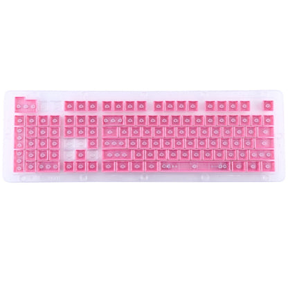 104 Keys Double Shot PBT Backlit Keycaps for Mechanical Keyboard(Pink) - Silicone / Sticker by buy2fix | Online Shopping UK | buy2fix